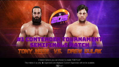 Tony Nese vs Drew Gulak (WWE 2K19)