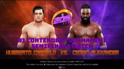 Humberto Carrillo vs Cedric Alexander (WWE 2K19)