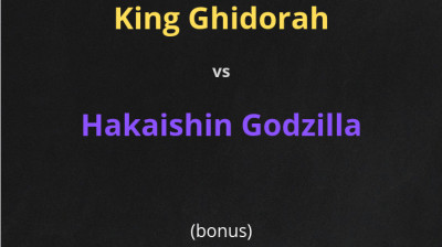 King Ghidorah vs Hakaishin Godzilla