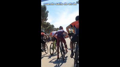 DISFRUTANDO EL MTB CORRIENDO DESDE ATRAS