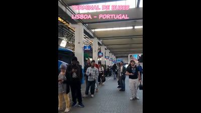 TERMINAL DE BUSES DE LISBOA, PORTUGAL. Muy moderna