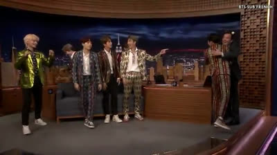 (VOSTFR) Jimmy reçoit le plus grand boys band de la planète, BTS