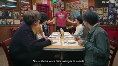 (VOSTFR) BTS et Jimmy servent des sandwichs au pastrami de chez Katz's Deli à New York