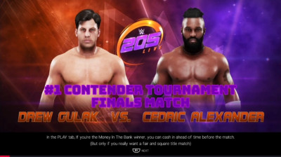 Drew Gulak vs Cedric Alexander (WWE 2K19)