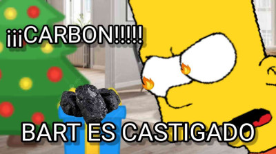 Bart es castigado 2 - Bart recibe carbón en navidad