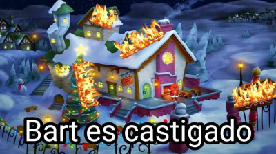 Bart es castigado 3 - Bart le envía una bomba a Santa