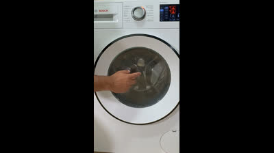 Como vaciar el agua de la lavadora Bosch de forma manual