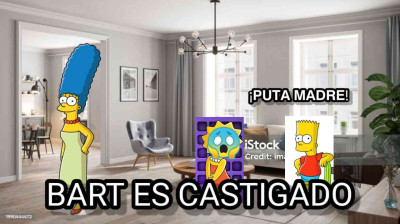 Bart es castigado 7 - Bart dice una mala palabra
