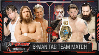 Daniel Bryan, Dolph Ziggler, & Dean Ambrose vs Bad News Barrett, Luke Harper, & Stardust (Full Match)