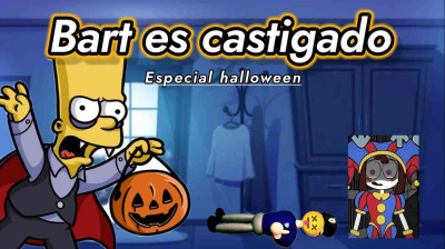 Bart es Castigado 16 - Bart asusta gravemente a Leon Paynemil