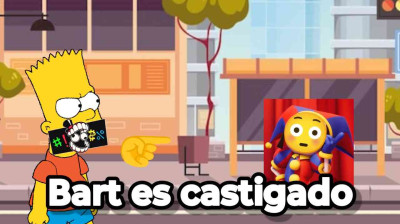 Bart es castigado 23 - Bart insulta a Pomni