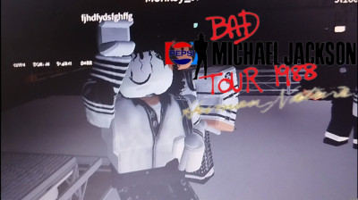 Michael Jackson - Human Nature, Bad world tour Marbella 1988 in Roblox