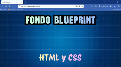Cómo crear un fondo blueprint animado con HTML y CSS - Web development