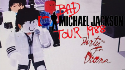 Michael Jackson - Dirty Diana, Bad world tour Marbella 1988 in Roblox