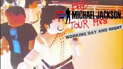Michael Jackson - Workin day and night, Bad world tour Marbella 1988 in Roblox