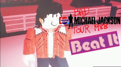 Michael Jackson - Beat It, Bad world tour Marbella 1988 in Roblox