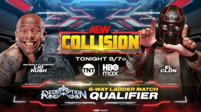 Lio Rush vs. El Clon - AEW International Title Qualifying Match - AEW Collision (2026-07-25)