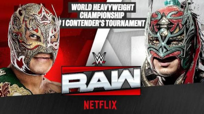 Rey Fenix vs. Dragon Lee - WWE World Heavyweight Title #1 Contendership Tournament Semi Final Match - WWE RAW (2026-08-24)