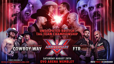 Cowboy Way vs. FTR - RevPro Undisputed British Tag Team Championship Match - RevPro 14 Year Anniversary Show (2026-08-29)
