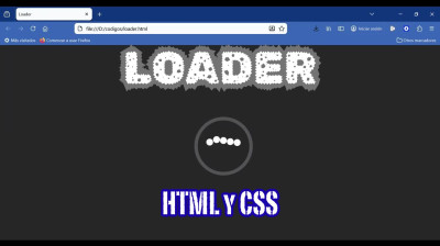 Cómo crear un loader animado con HTML y CSS - Web development