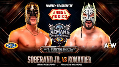 Soberano Jr. vs. Komander - Lucha Relámpago - CMLL Semana Internacional CMLL vs. AEW (2026-08-04)