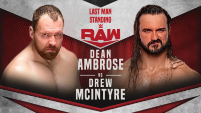 Dean Ambrose vs Drew McIntyre - Last Man Standing Match (Full Match)