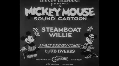 Mickey Mouse -  Steamboat Willie (1928)