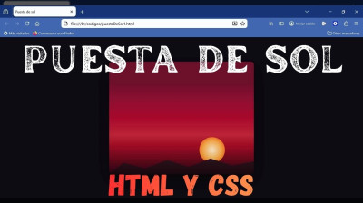 Cómo crear una puesta de sol con HTML y CSS - Web development