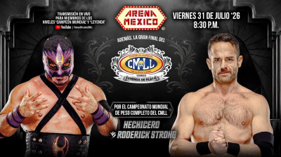 Hechicero vs. Roderick Strong - CMLL Campeonato de Peso Completo - CMLL Viernes Espectacular (2026-07-31)