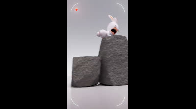 Can a Rabbid Dodge Falling ROCKS?!