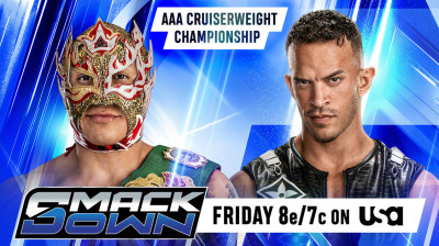 Rey Fenix vs. Ricky Saints - AAA Cruserweight Championship - WWE Smackdown (2026-09-11)